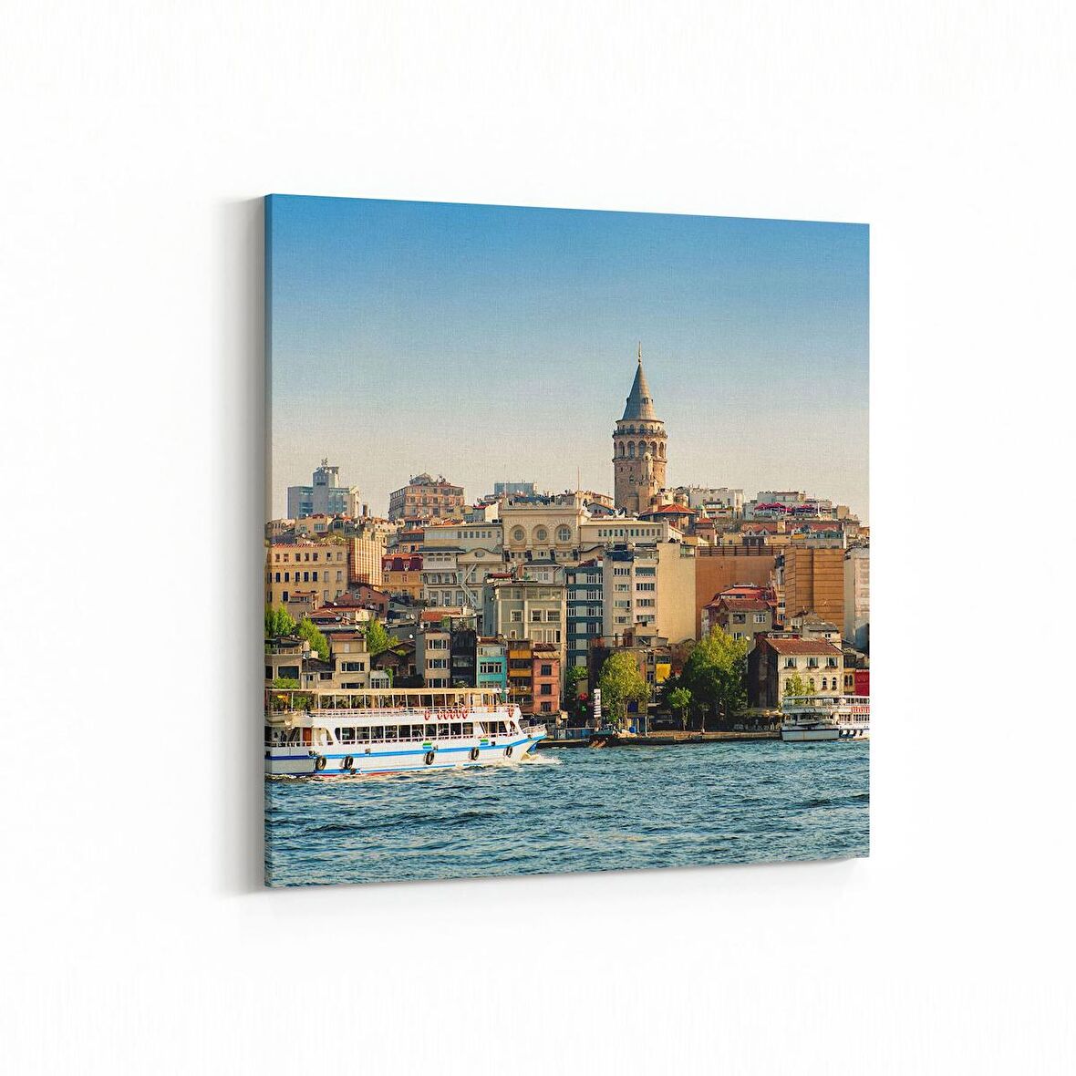 Olla 18599K Yapı Görseli Kare Kanvas Tablo (Ölçü: 60X60)