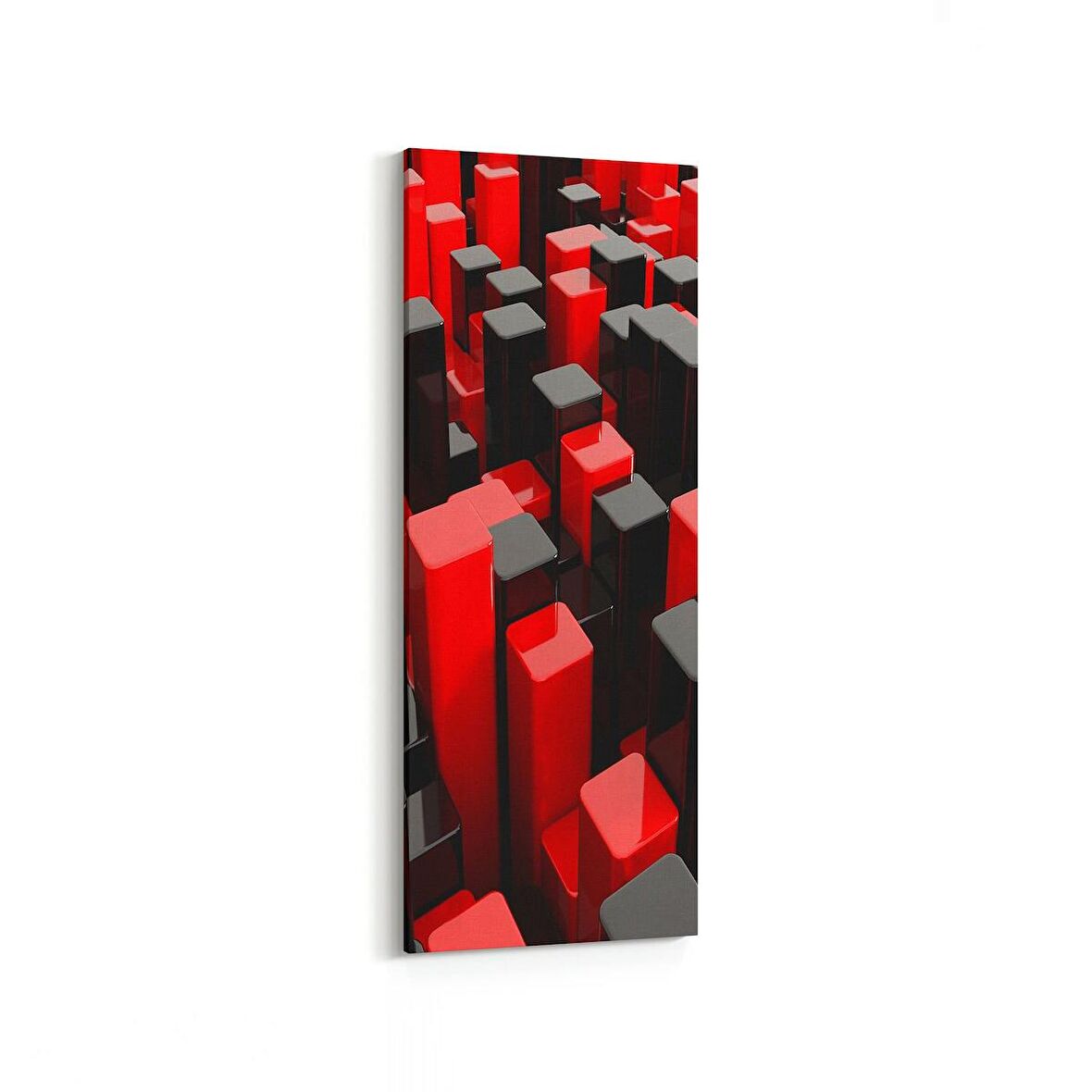 Olla 10050DI Abstract 3 Boyut Görsel Dikey İnce Kanvas Tablo (Ölçü: 40X120)