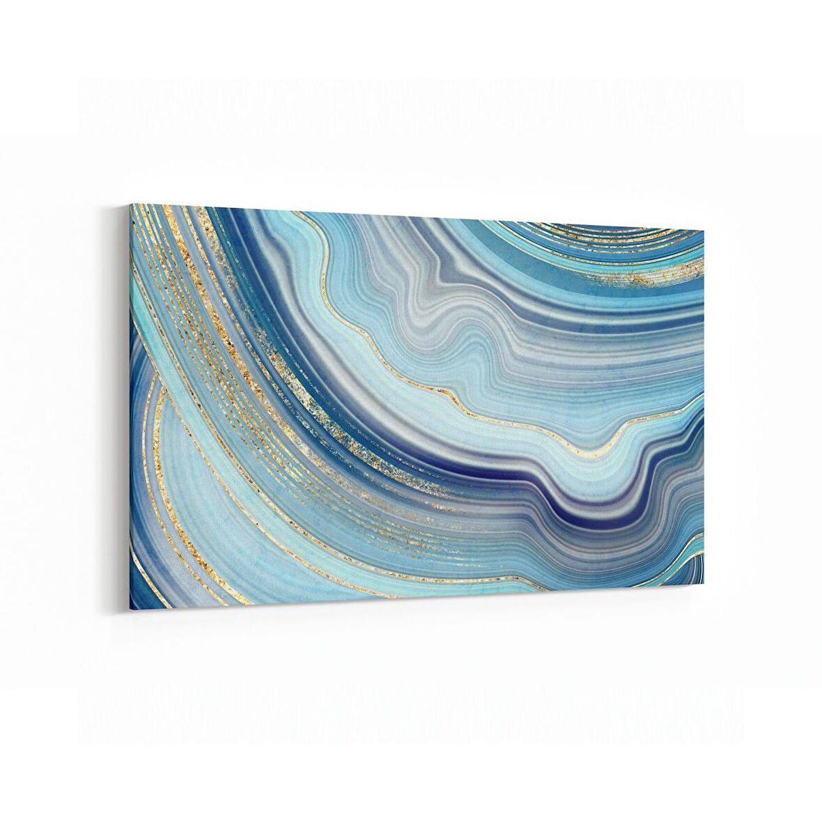 Olla 16675Y Mermer Desen Görsel Yatay Kanvas Tablo (Ölçü: 120X80)