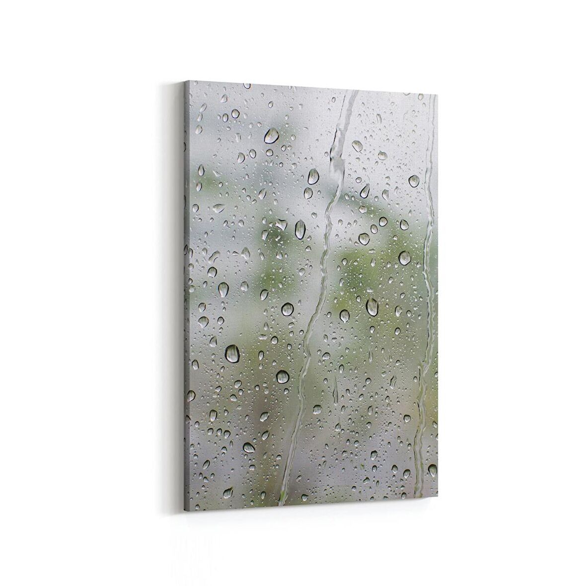 Olla 17221D Su / Damla Görseli Dikey Kanvas Tablo (Ölçü: 60X90)