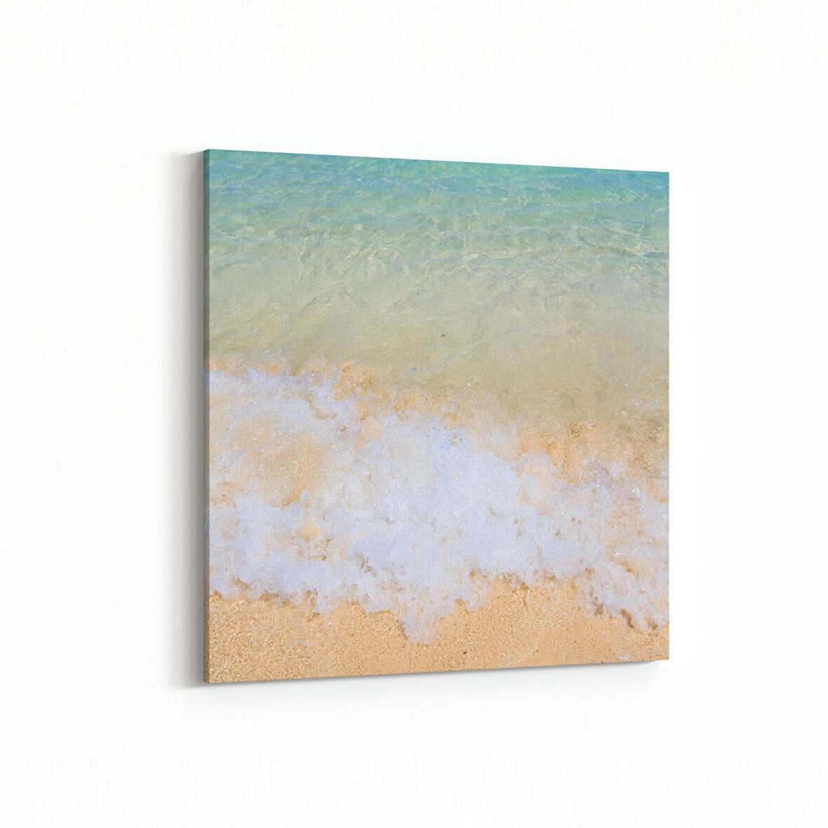 Olla 16434K Kumsal / Sahil Görseli Kare Kanvas Tablo (Ölçü: 30X30)