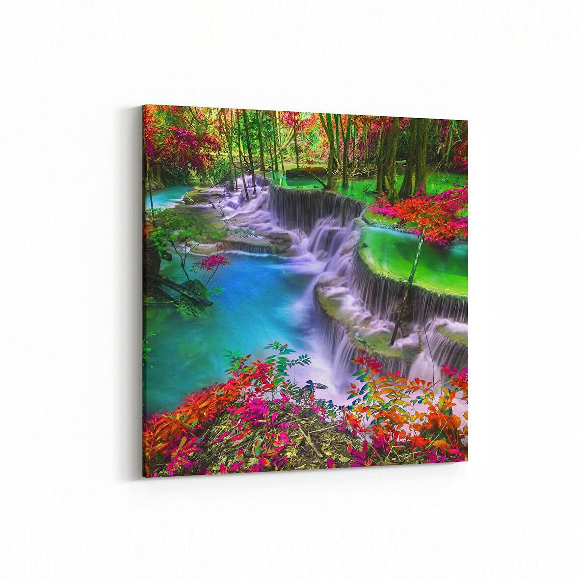 Olla 14476K Doğa / Manzara Görseli Kare Kanvas Tablo (Ölçü: 25X25)