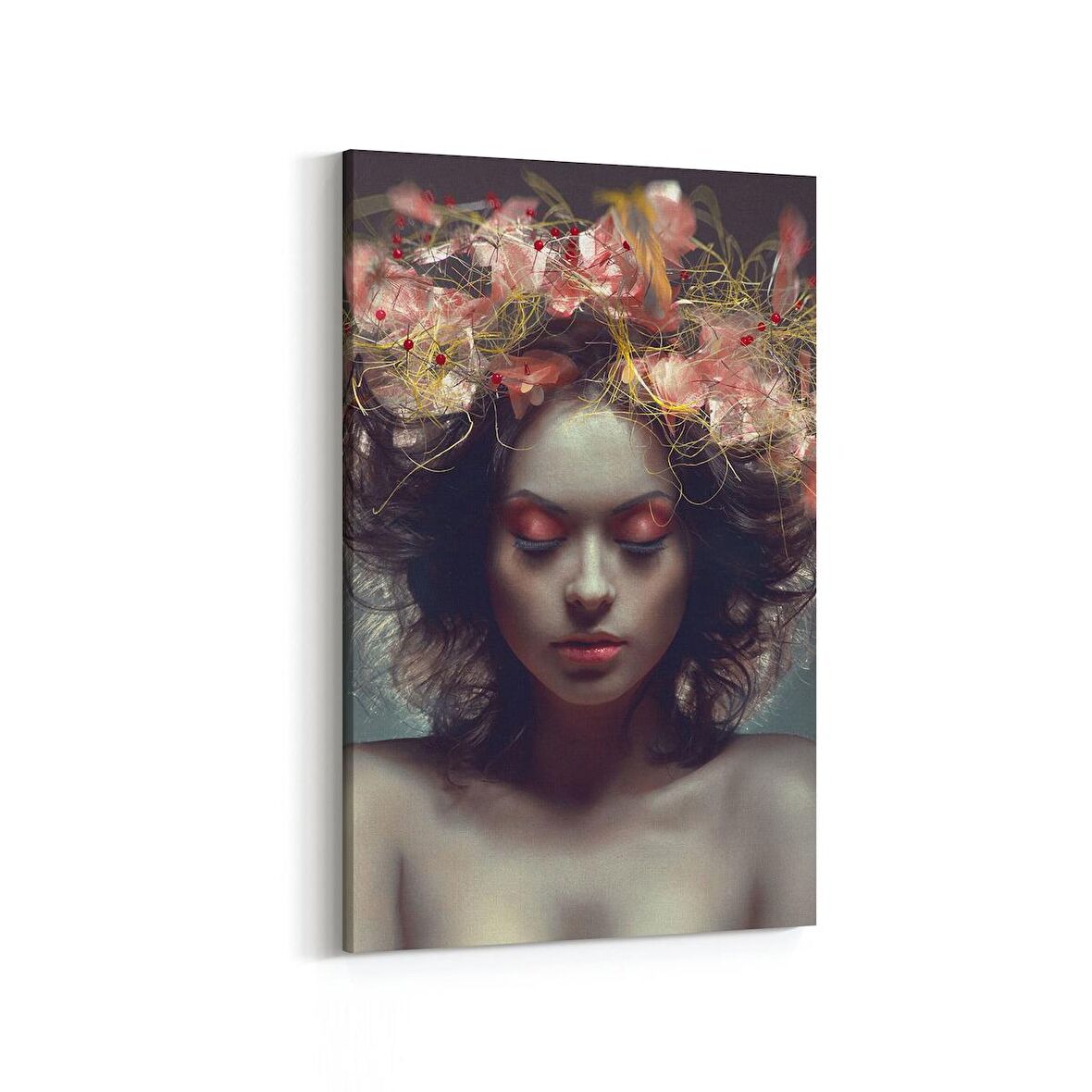 Olla 16737D Model / Manken Görseli Dikey Kanvas Tablo (Ölçü: 20X30)