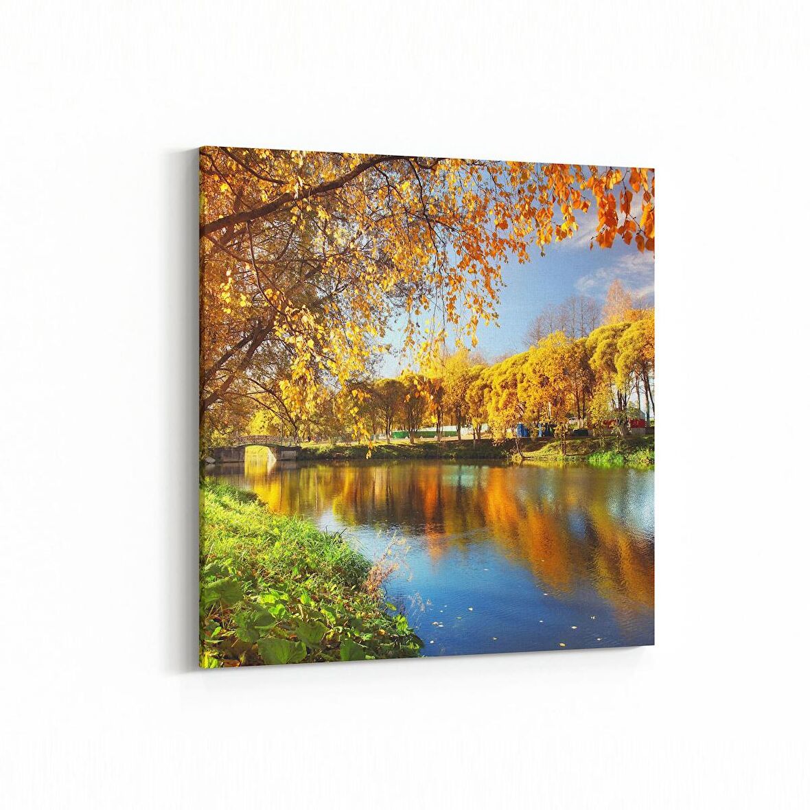 Olla 13567K Doğa / Manzara Görseli Kare Kanvas Tablo (Ölçü: 25X25)