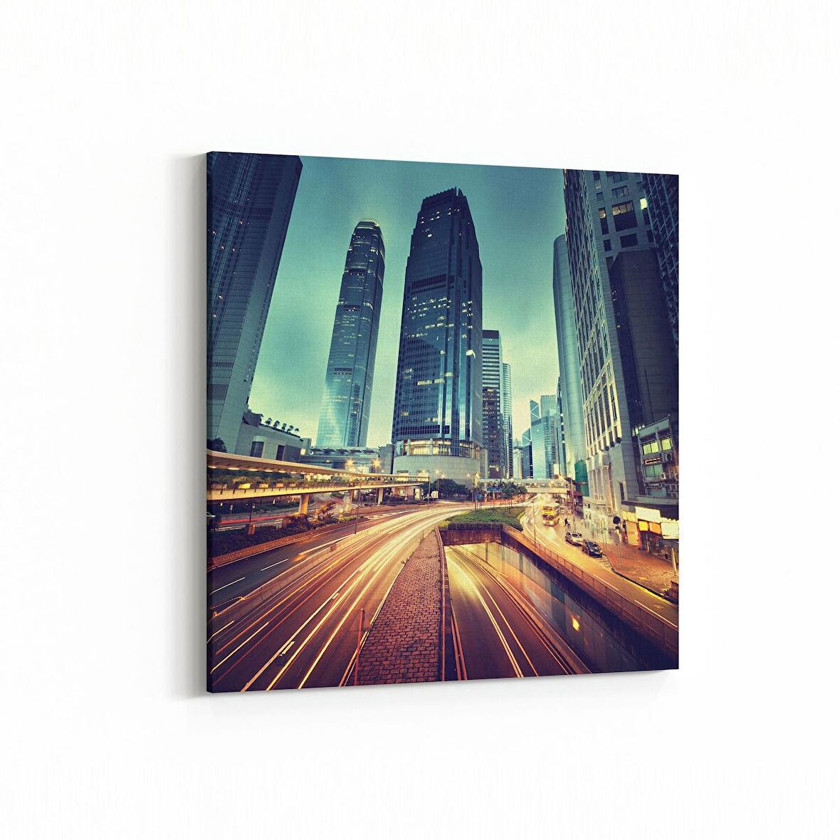 Olla 18361K Yapı Görseli Kare Kanvas Tablo (Ölçü: 25X25)