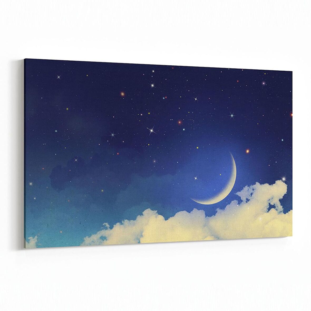 Olla 14875Y Gece Gökyüzü Görseli Yatay Kanvas Tablo (Ölçü: 45X30)