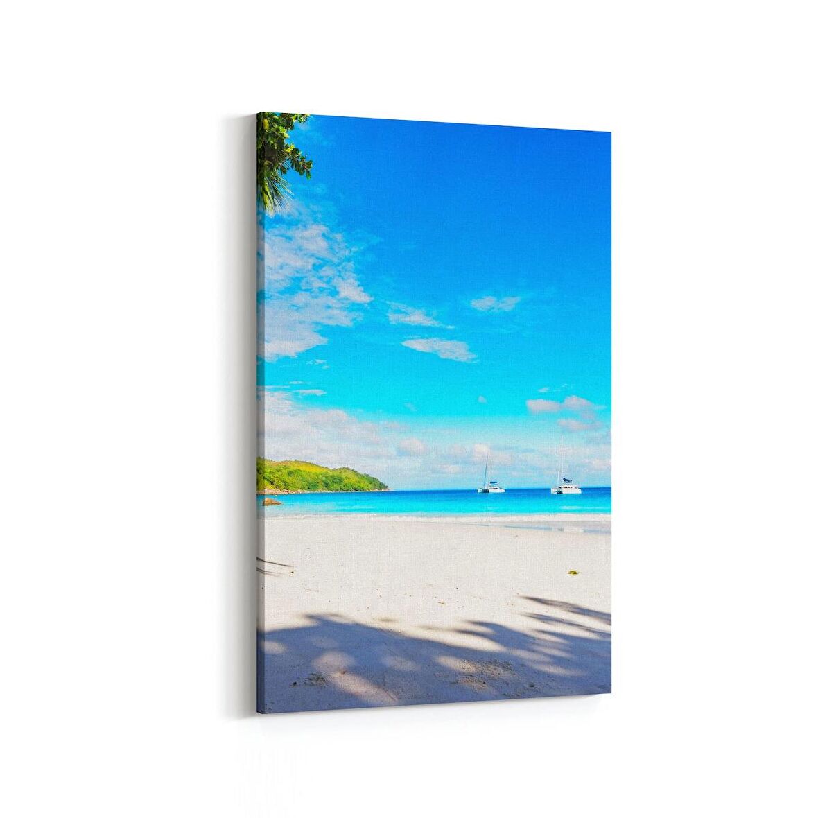 Olla 16349D Kumsal / Sahil Görseli Dikey Kanvas Tablo (Ölçü: 20X30)