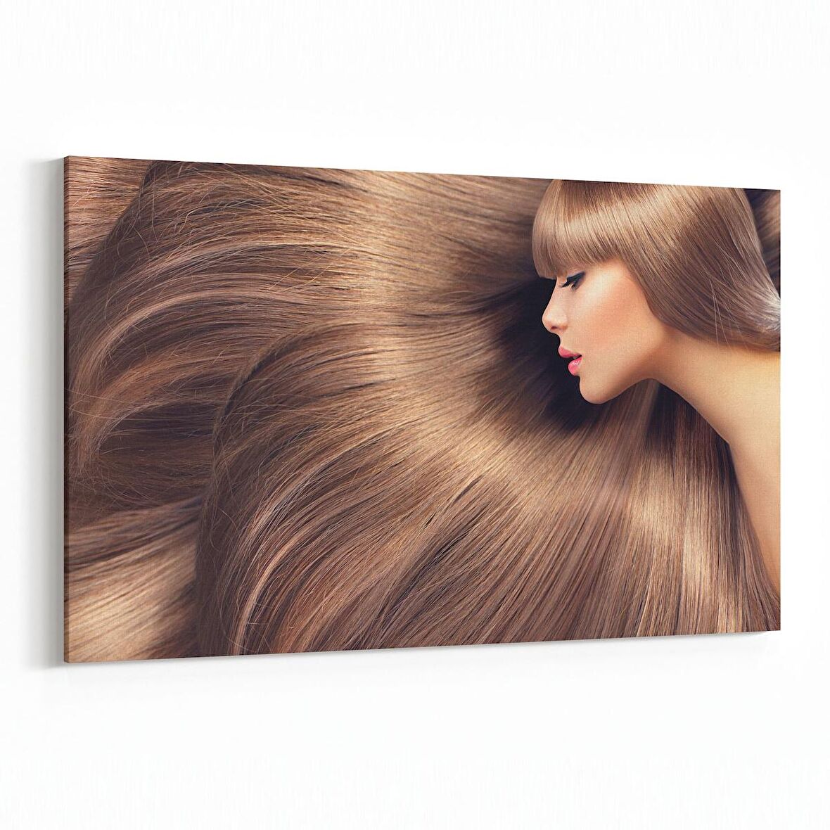 Olla 16318Y Kuaför / Berber Görseli Yatay Kanvas Tablo (Ölçü: 45X30)