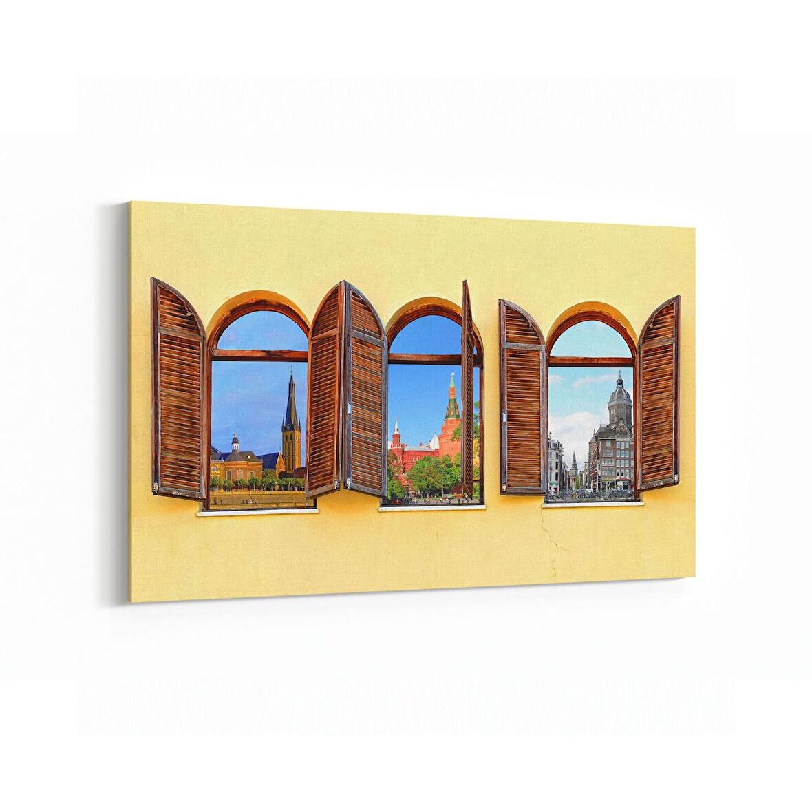 Olla 18239Y Yapı Görseli Yatay Kanvas Tablo (Ölçü: 90X60)