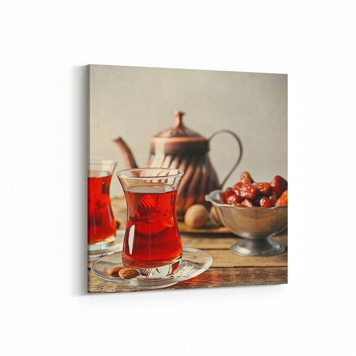 Olla 15230K Gıda Görseli Kare Kanvas Tablo (Ölçü: 25X25)