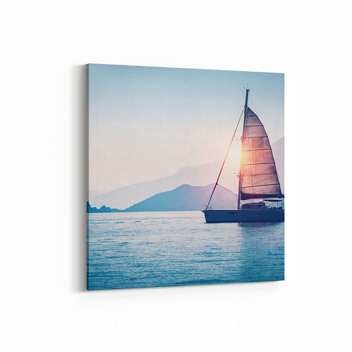 Olla 18872K Yapı Görseli Kare Kanvas Tablo (Ölçü: 25X25)