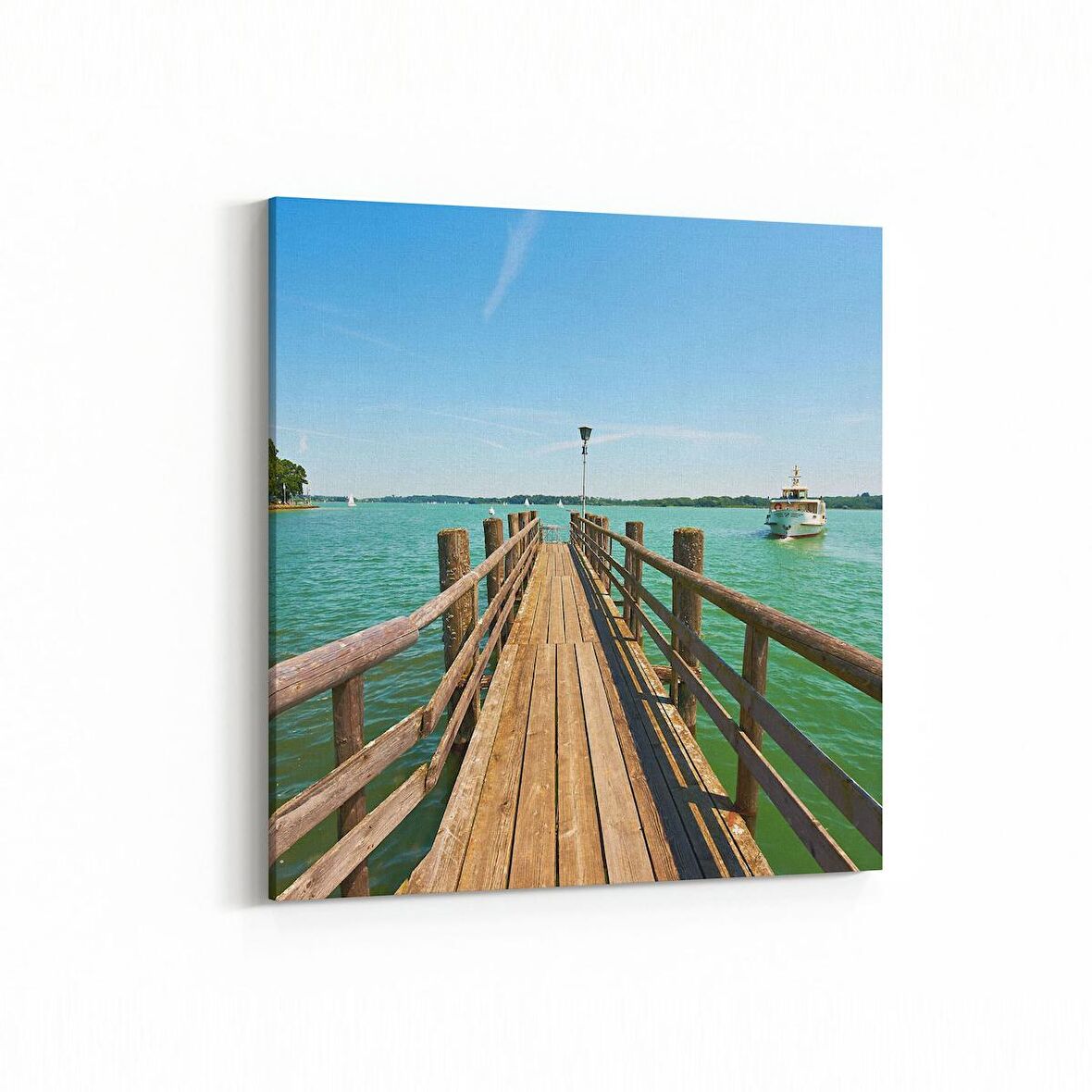 Olla 14548K Doğa / Manzara Görseli Kare Kanvas Tablo (Ölçü: 25X25)