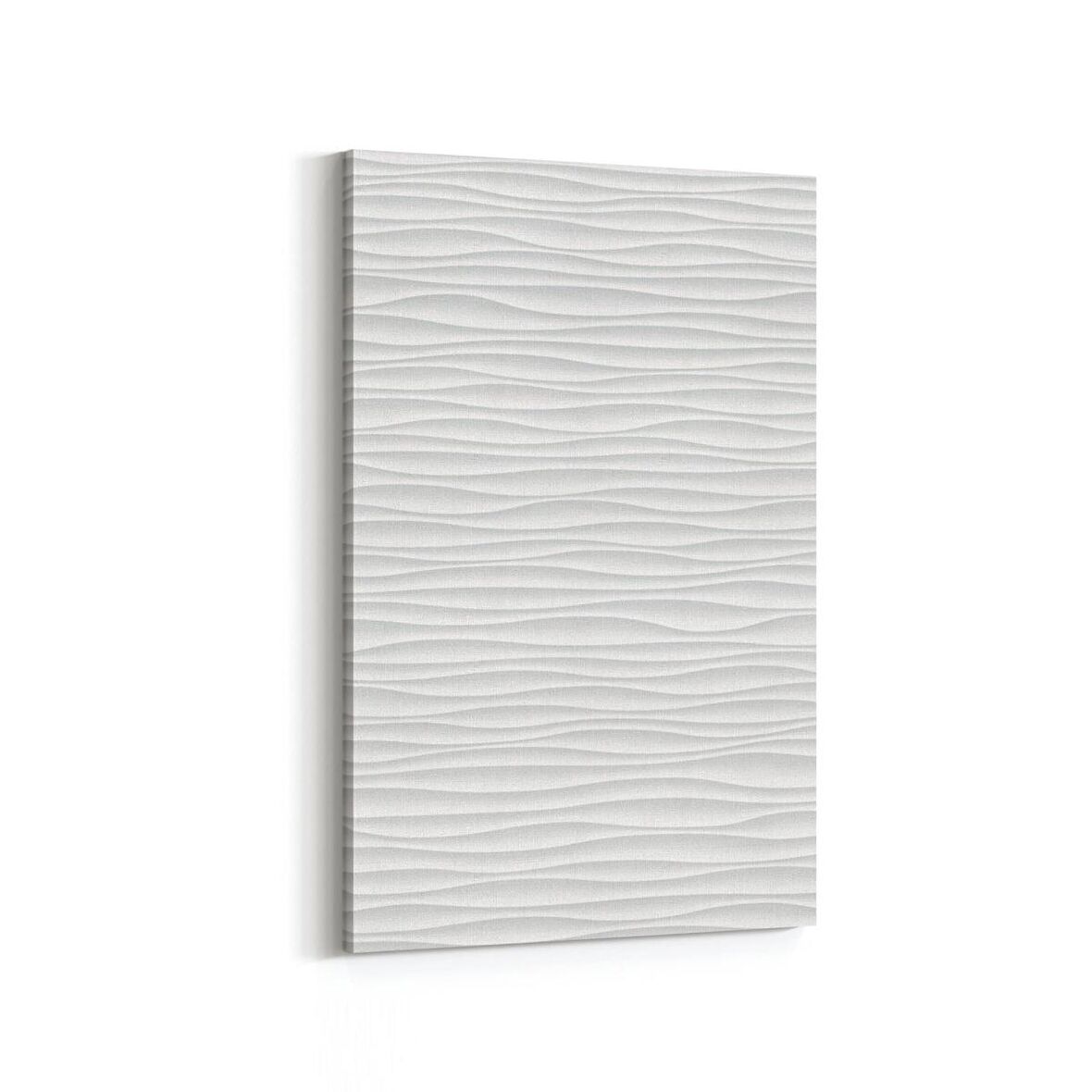 Olla 10452D Beyaz Kabartma Görseli Dikey Kanvas Tablo (Ölçü: 60X90)