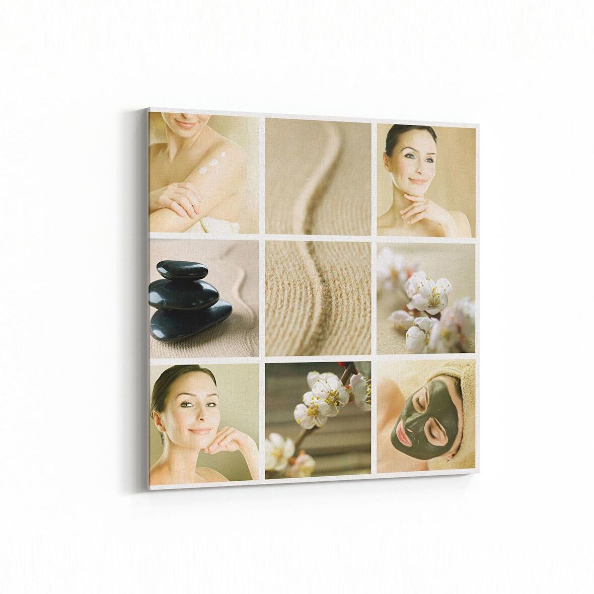 Olla 17093K Spa / Masaj Görseli Kare Kanvas Tablo (Ölçü: 30X30)