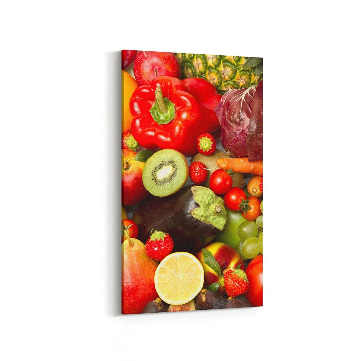 Olla 15016DD Gıda Görseli Dikey Dar Kanvas Tablo (Ölçü: 60X120)