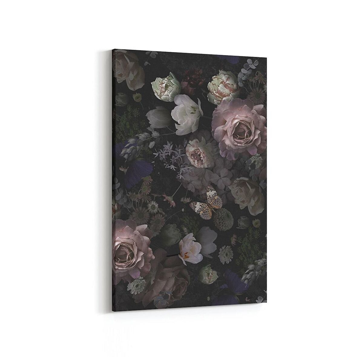 Olla 11775D Çiçek Görseli Dikey Kanvas Tablo (Ölçü: 60X90)