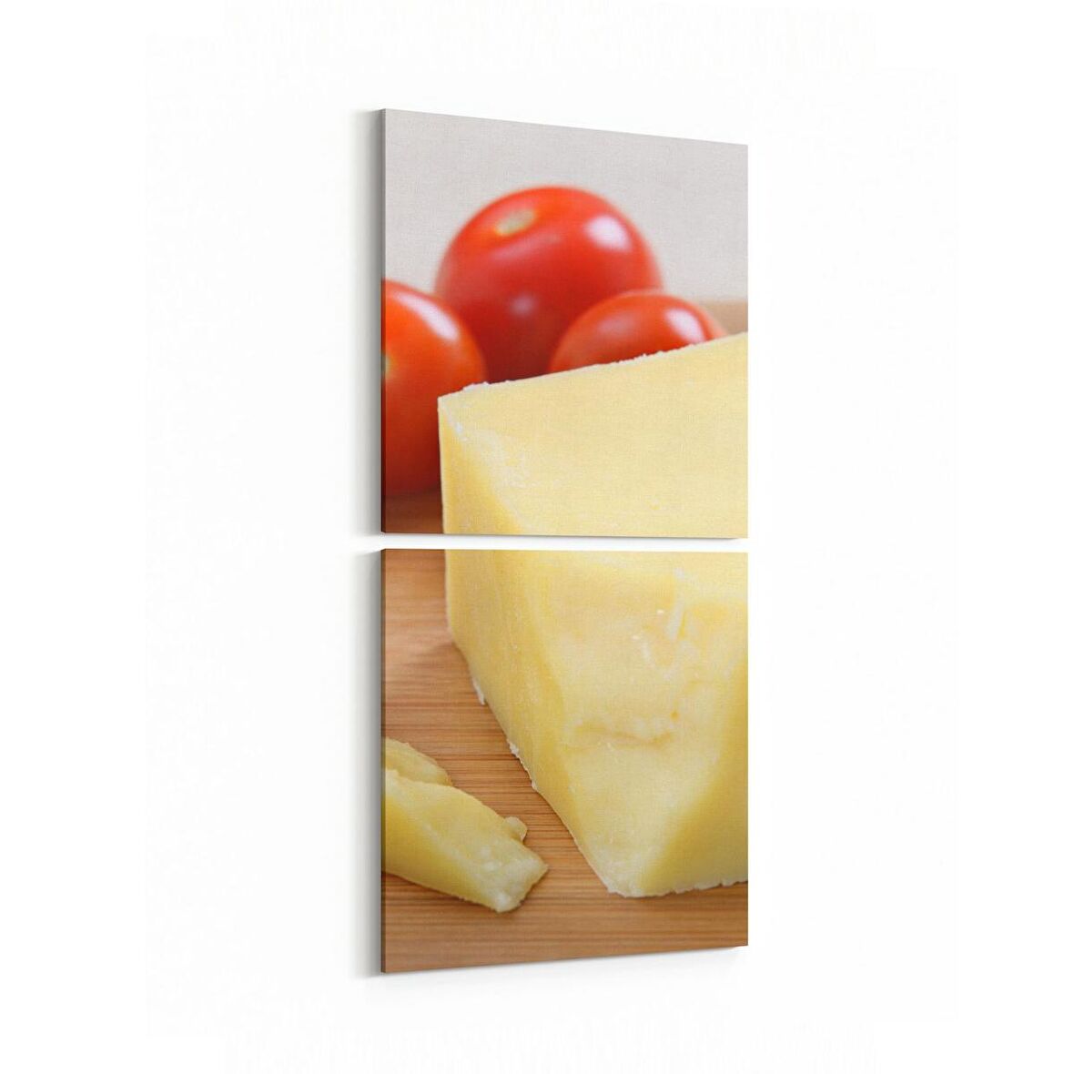 Olla 15009K2D Gıda Görseli 2'li Dikey Kanvas Tablo (Ölçü: 30X65)