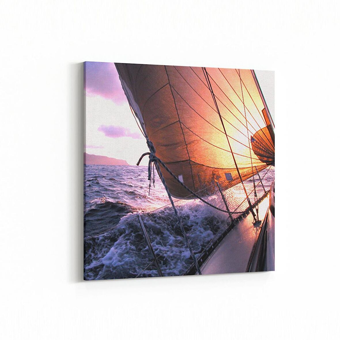 Olla 12934K Deniz / Okyanus Görseli Kare Kanvas Tablo (Ölçü: 30X30)