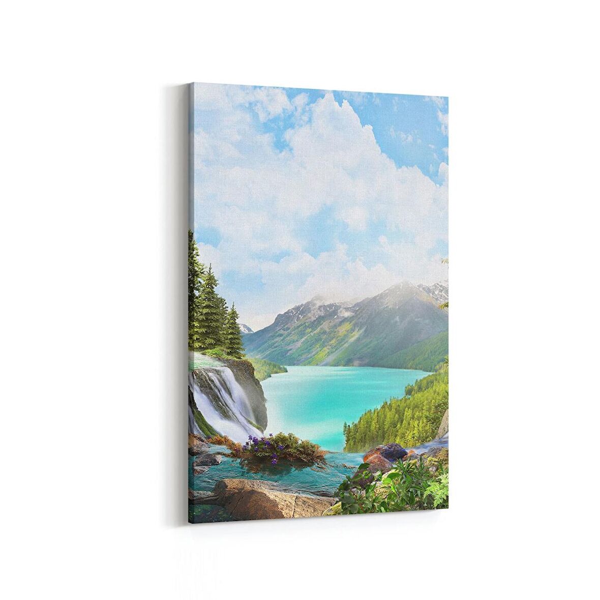 Olla 13764D Doğa / Manzara Görseli Dikey Kanvas Tablo (Ölçü: 100X150)