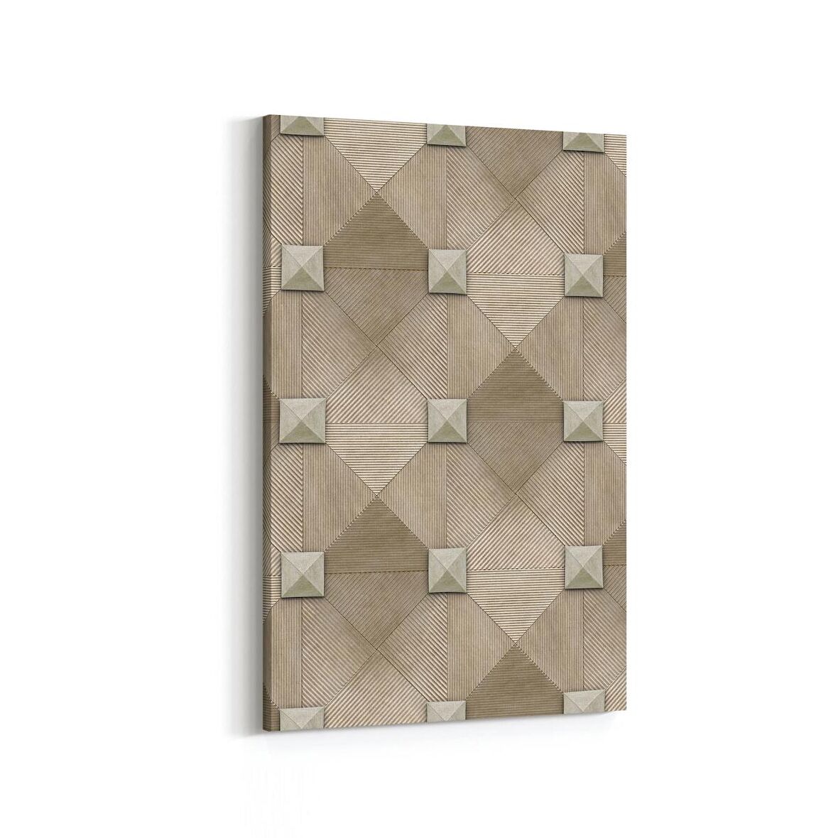 Olla 14935D Geometrik Desen Görseli Dikey Kanvas Tablo (Ölçü: 60X90)