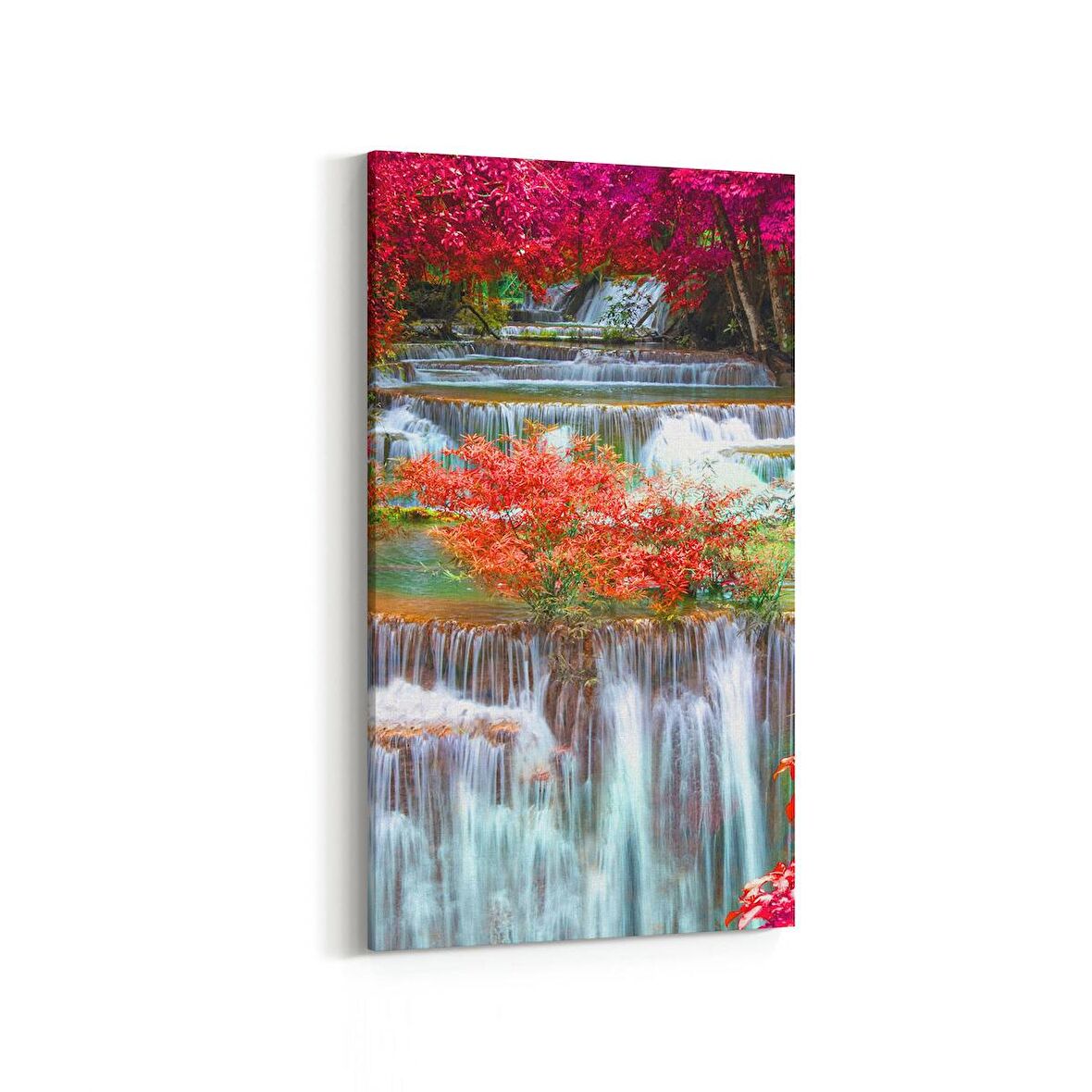 Olla 13842DD Doğa / Manzara Görseli Dikey Dar Kanvas Tablo (Ölçü: 40X80)