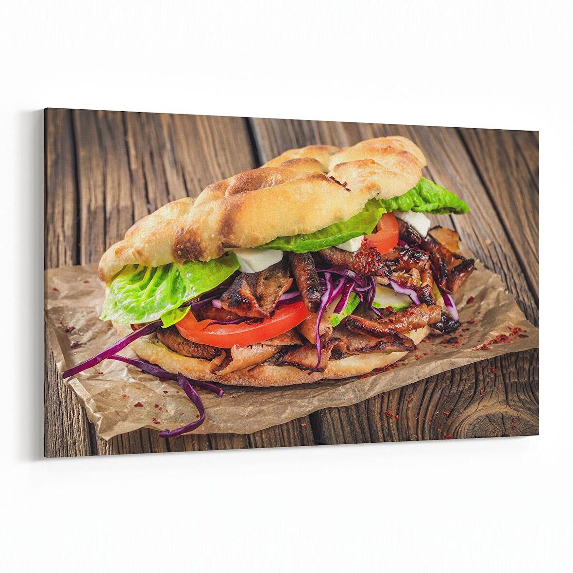 Olla 15021Y Gıda Görseli Yatay Kanvas Tablo (Ölçü: 120X80)