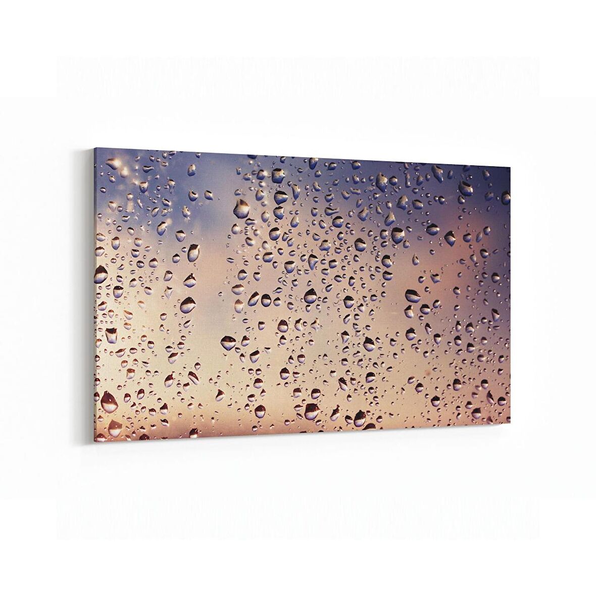 Olla 17230Y Su / Damla Görseli Yatay Kanvas Tablo (Ölçü: 150X100)