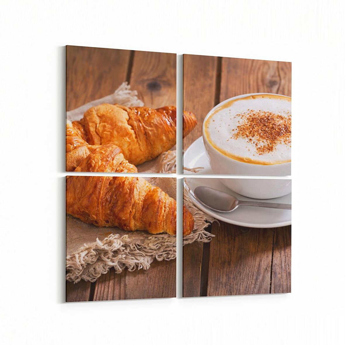 Olla 14994K4 Gıda Görseli Kare 4'lü Kanvas Tablo (Ölçü: 105X105)