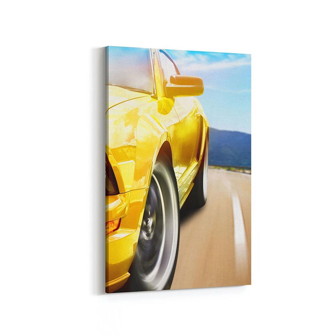 Olla 12287D Araç Görseli Dikey Kanvas Tablo (Ölçü: 100X150)
