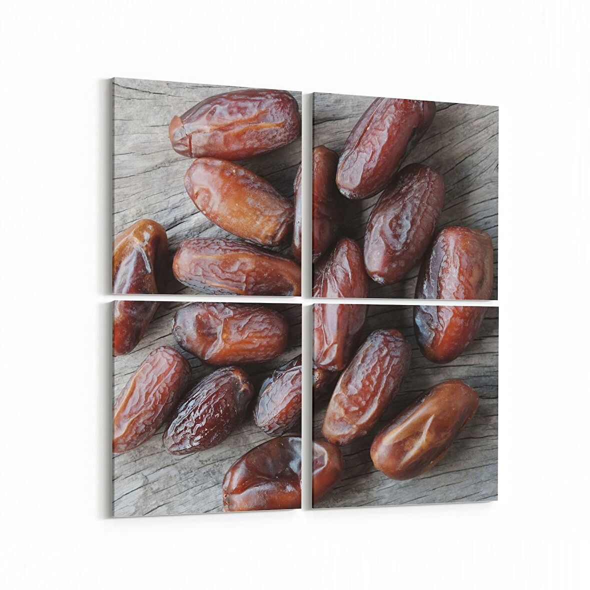 Olla 15008K4 Gıda Görseli Kare 4'lü Kanvas Tablo (Ölçü: 145X145)