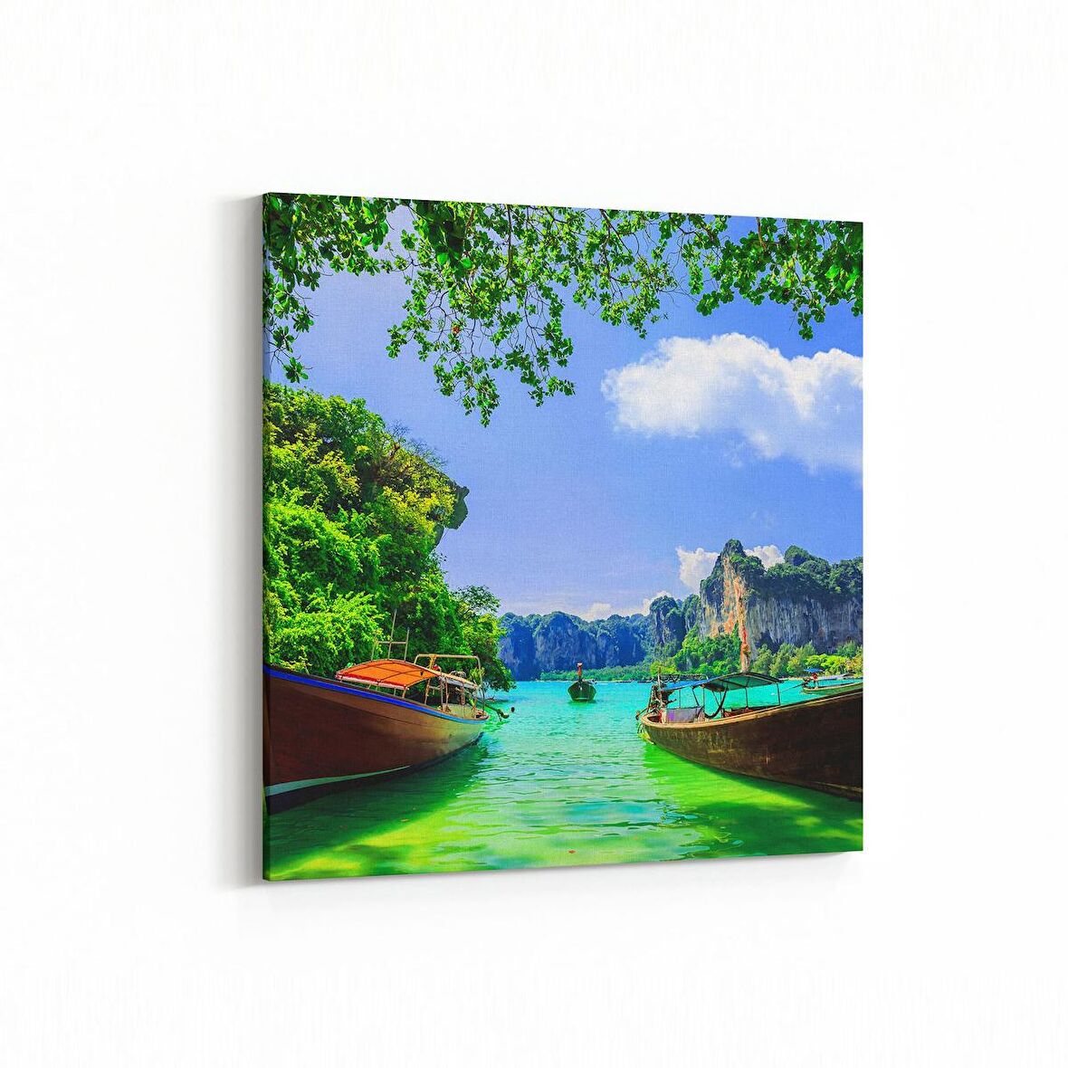 Olla 13800K Doğa / Manzara Görseli Kare Kanvas Tablo (Ölçü: 25X25)