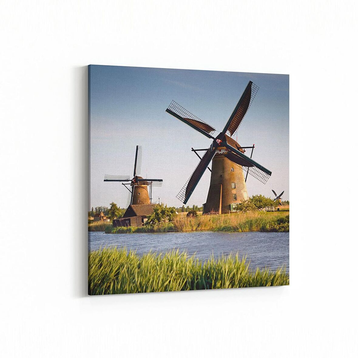 Olla 18520K Yapı Görseli Kare Kanvas Tablo (Ölçü: 60X60)