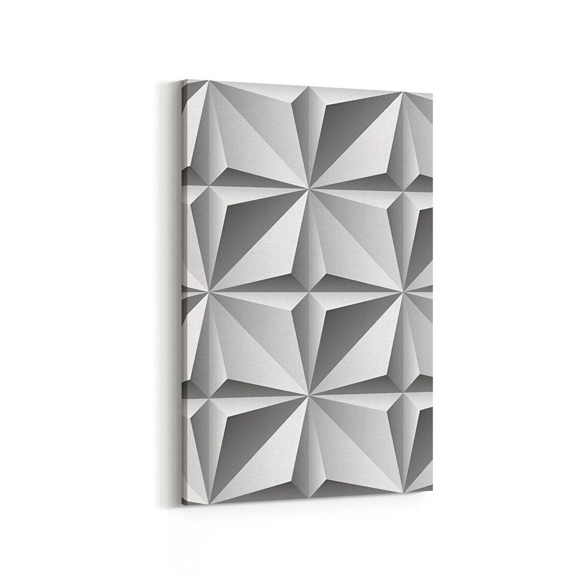 Olla 14909D Geometrik Desen Görseli Dikey Kanvas Tablo (Ölçü: 60X90)