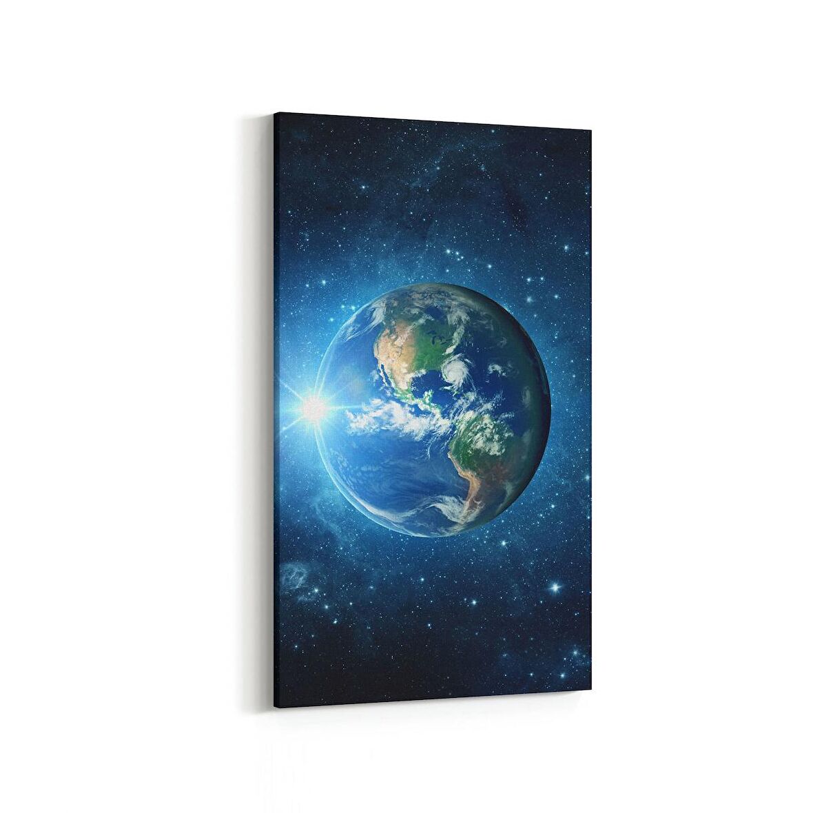 Olla 17602DD Uzay Görseli Dikey Dar Kanvas Tablo (Ölçü: 30X60)