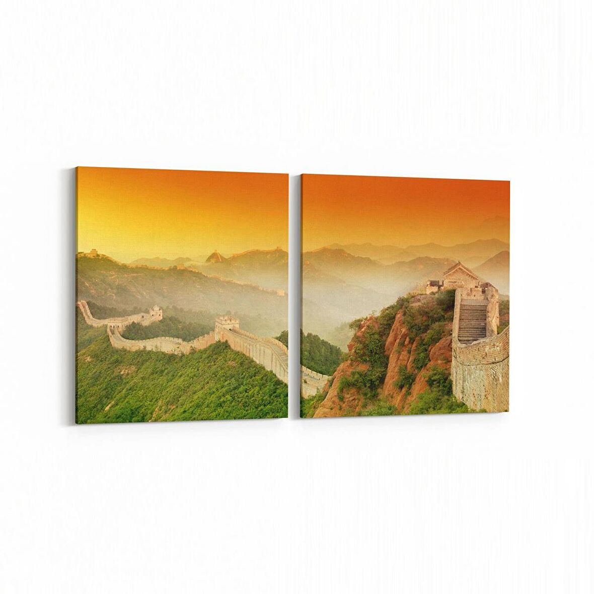 Olla 14560K2Y Doğa / Manzara Görseli Kare 2'li Yatay Kanvas Tablo (Ölçü: 105X50)