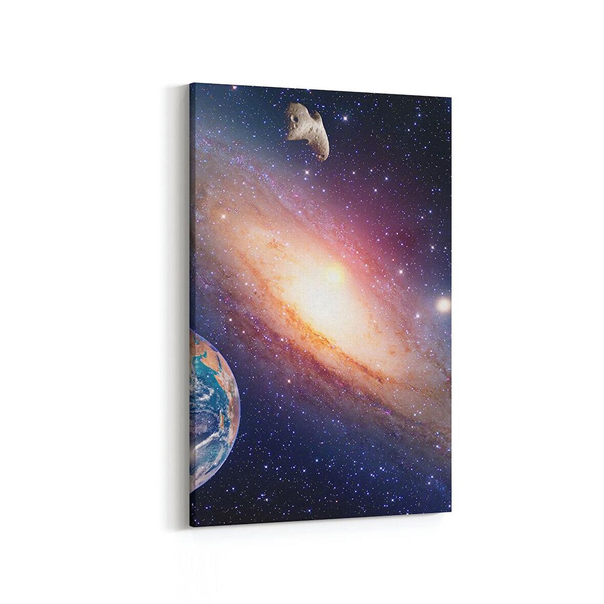Olla 17643D Uzay Görseli Dikey Kanvas Tablo (Ölçü: 100X150)