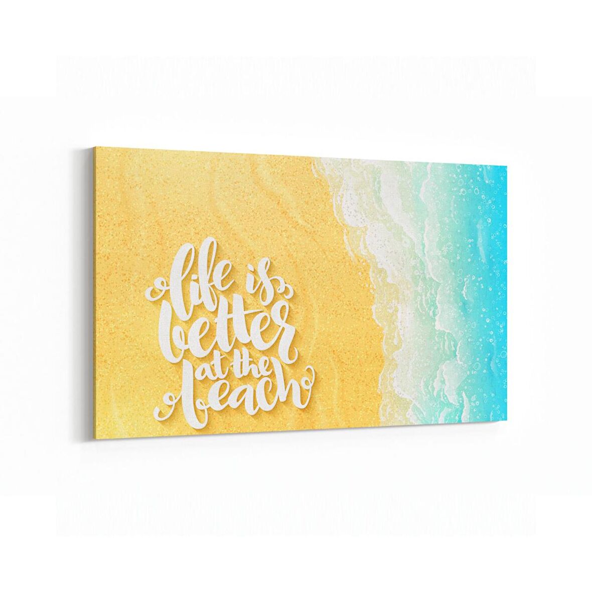 Olla 16568Y Kumsal / Sahil Görseli Yatay Kanvas Tablo (Ölçü: 150X100)