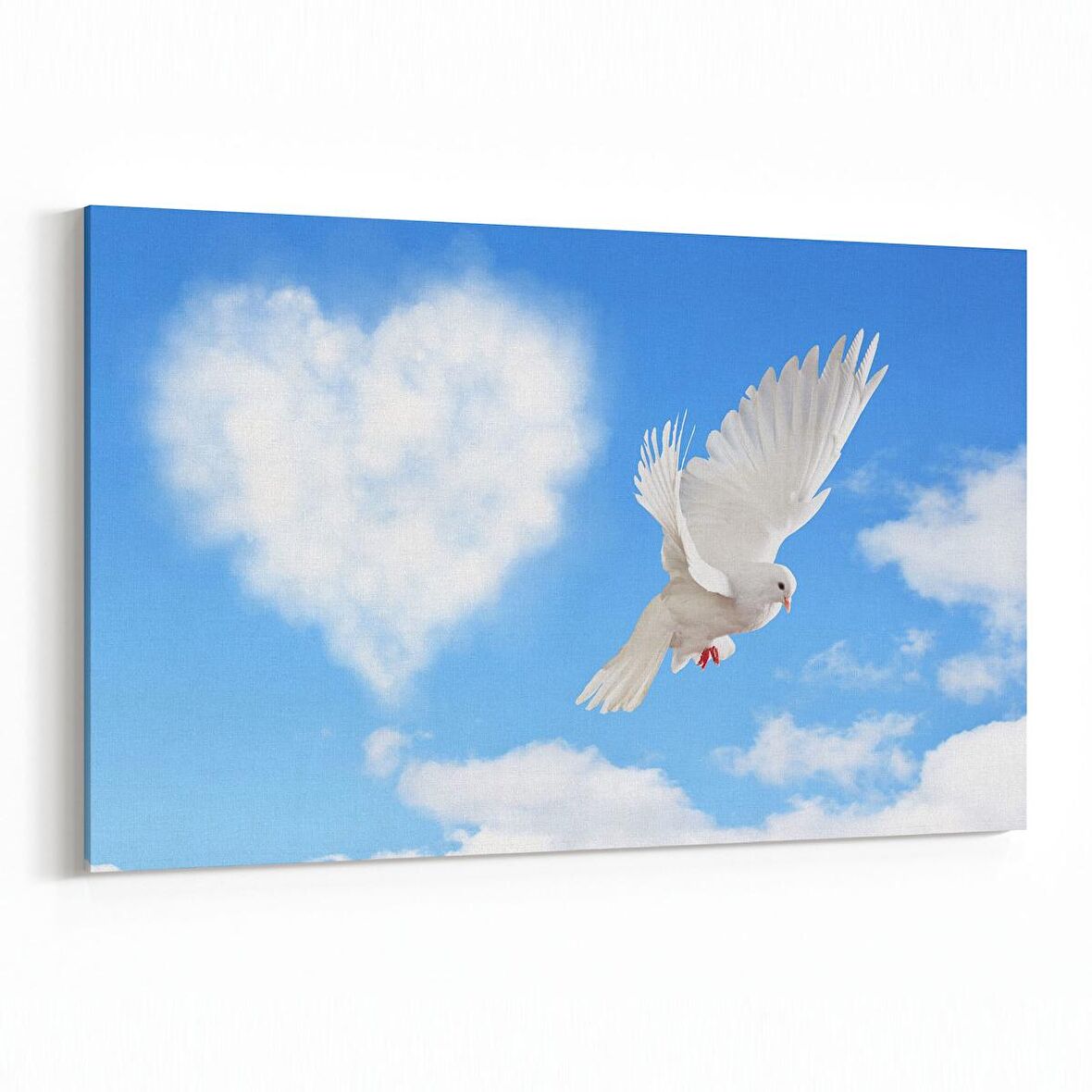 Olla 15861Y Gökyüzü Kuşlar Görseli Yatay Kanvas Tablo (Ölçü: 45X30)