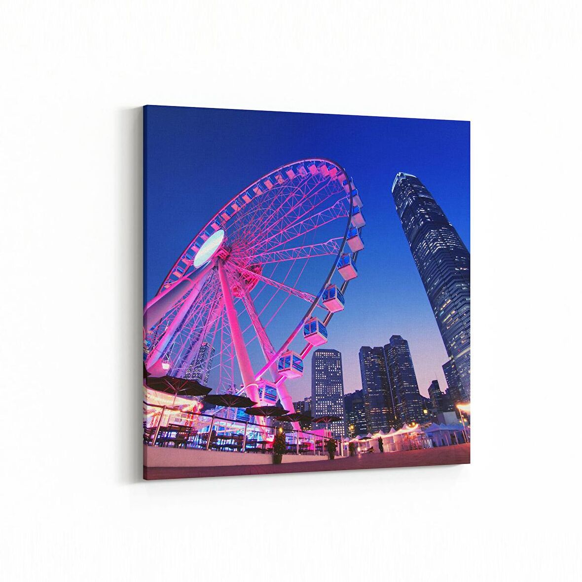 Olla 18926K Yapı Görseli Kare Kanvas Tablo (Ölçü: 60X60)