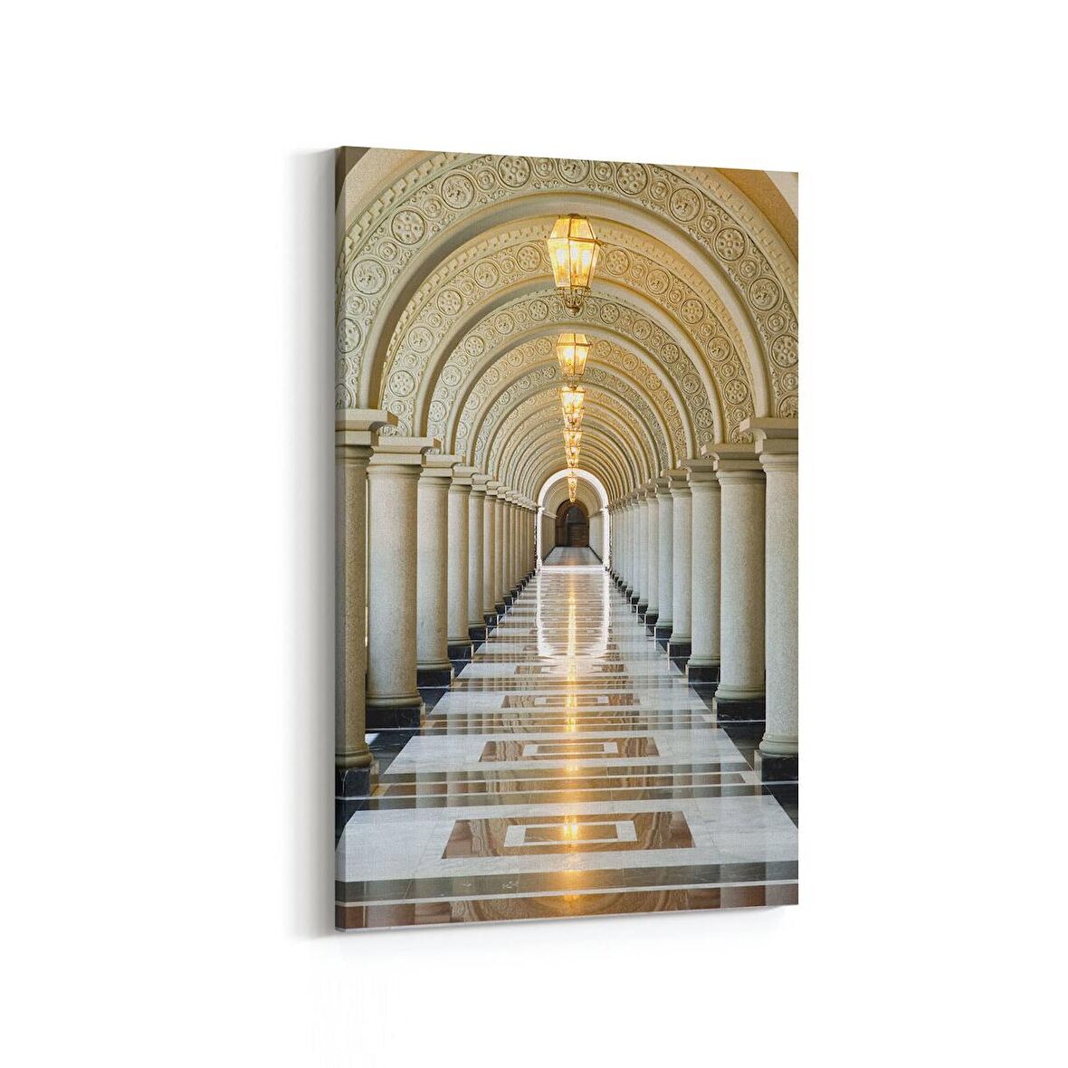 Olla 18807D Yapı Görseli Dikey Kanvas Tablo (Ölçü: 100X150)