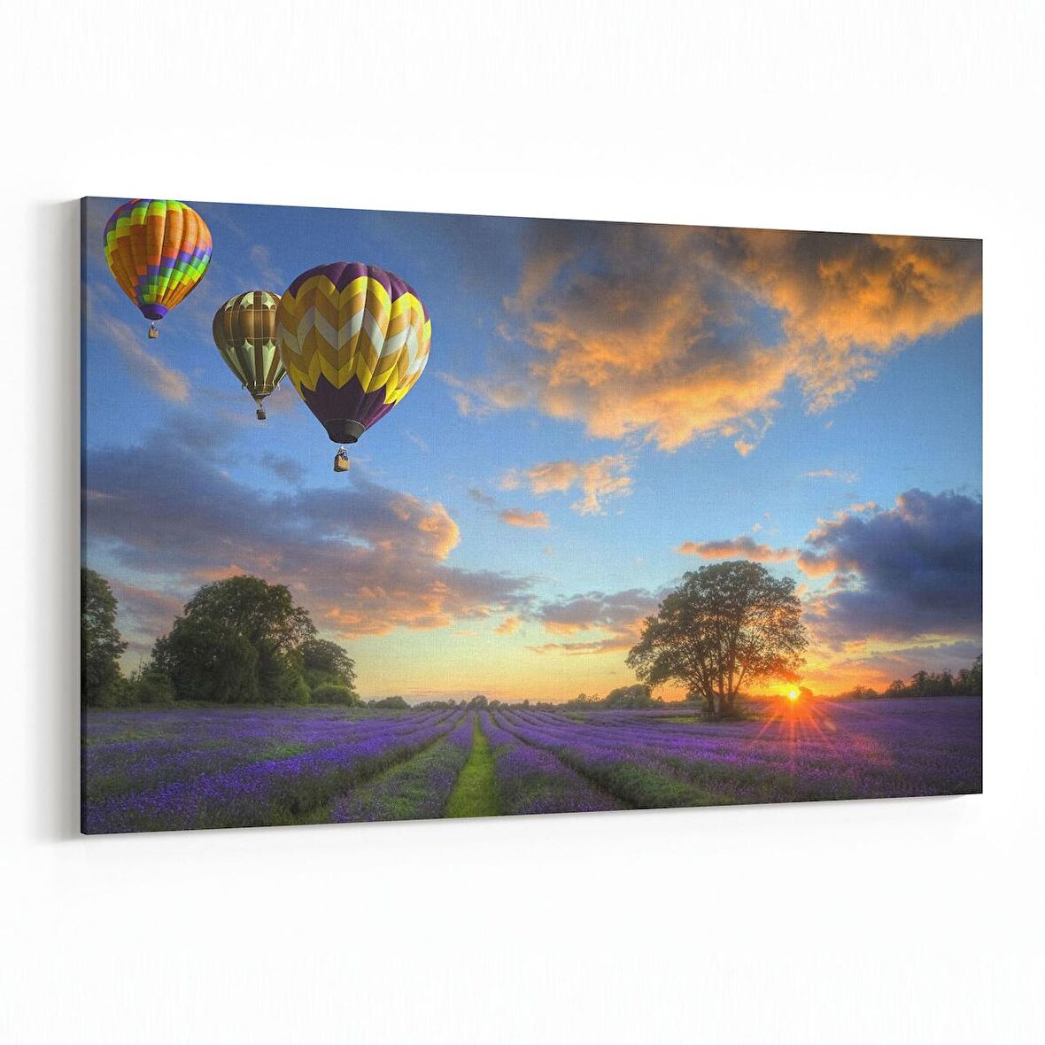 Olla 16120Y Günbatımı Görseli Yatay Kanvas Tablo (Ölçü: 120X80)