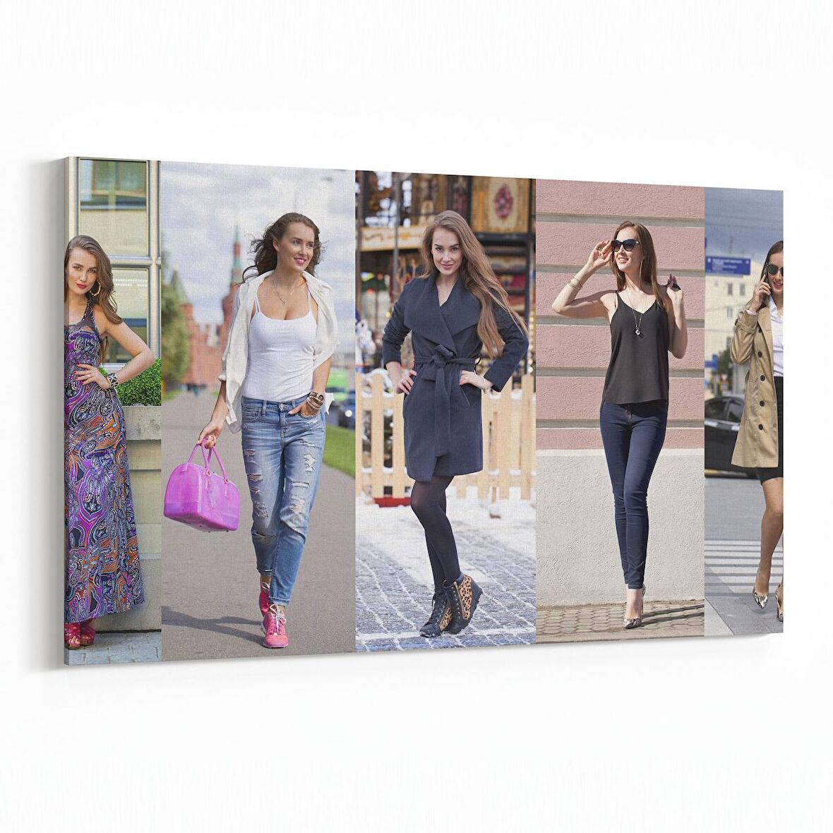 Olla 16894Y Model / Manken Görseli Yatay Kanvas Tablo (Ölçü: 90X60)