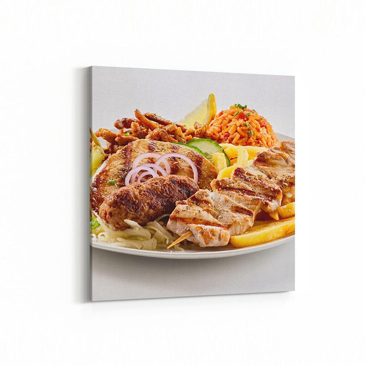Olla 14970K Gıda Görseli Kare Kanvas Tablo (Ölçü: 25X25)