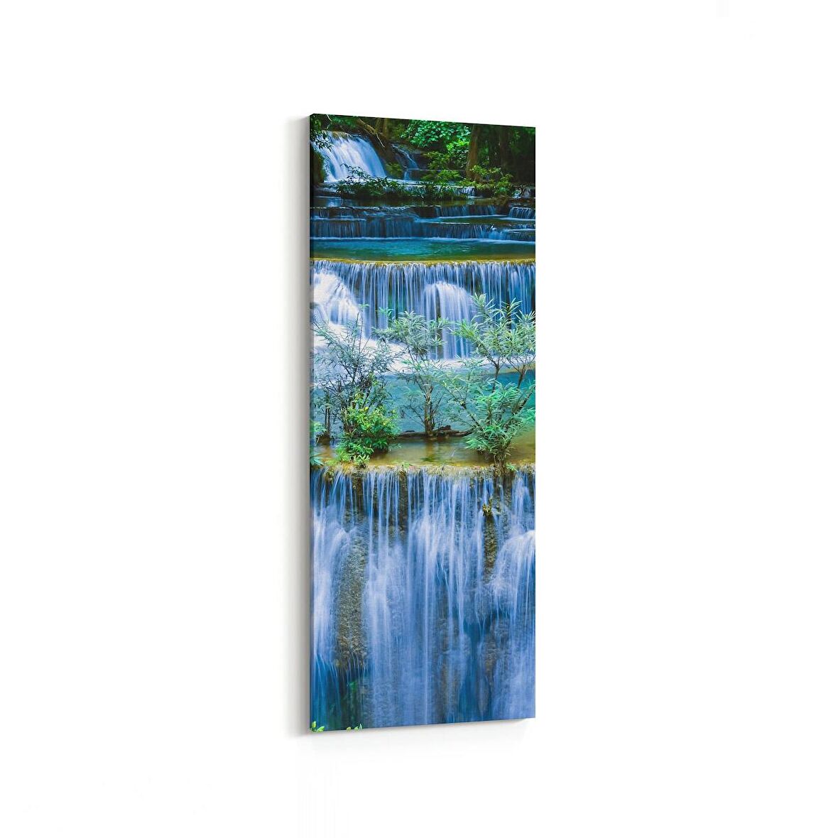 Olla 14421DI Doğa / Manzara Görseli Dikey İnce Kanvas Tablo (Ölçü: 40X120)