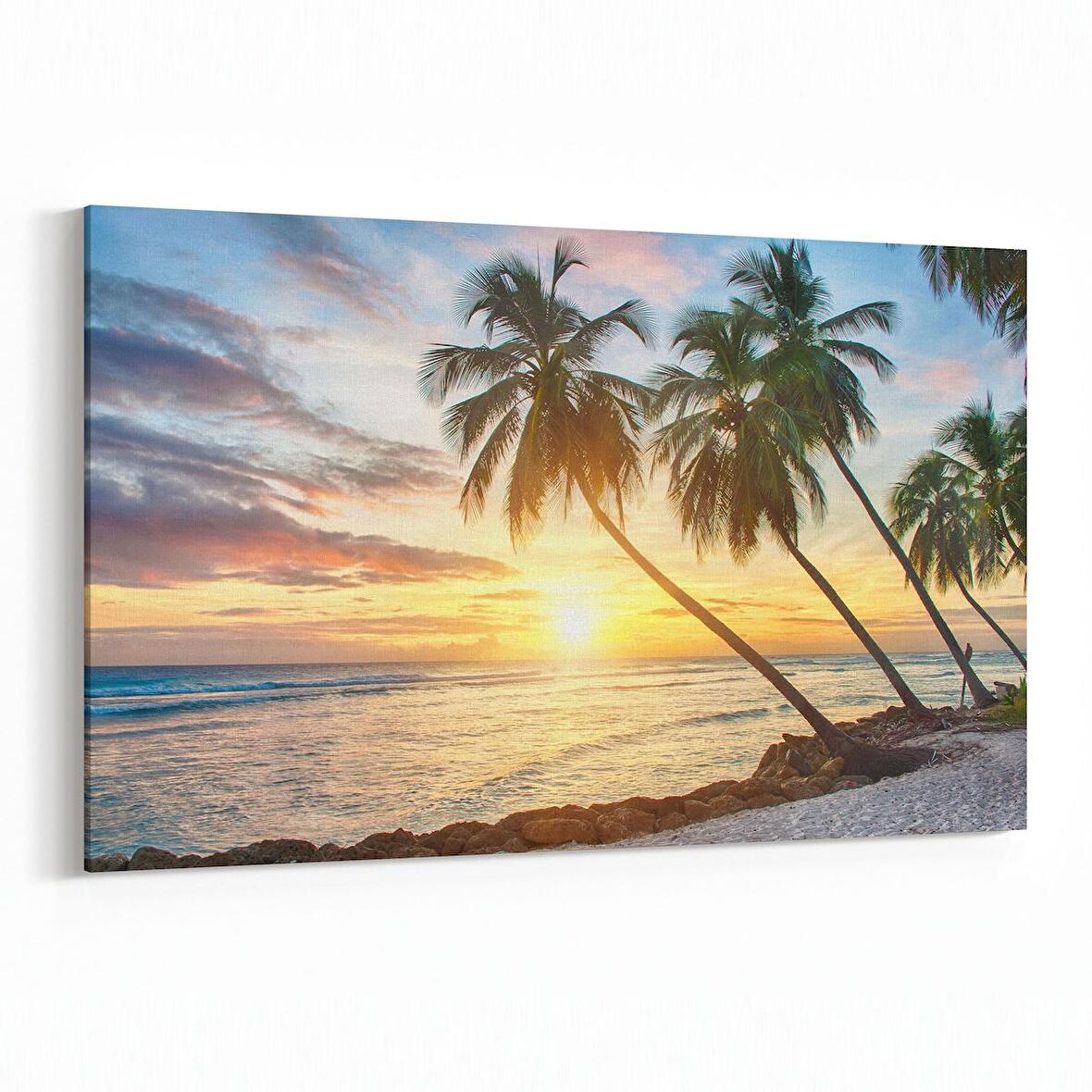 Olla 15984Y Günbatımı Görseli Yatay Kanvas Tablo (Ölçü: 150X100)