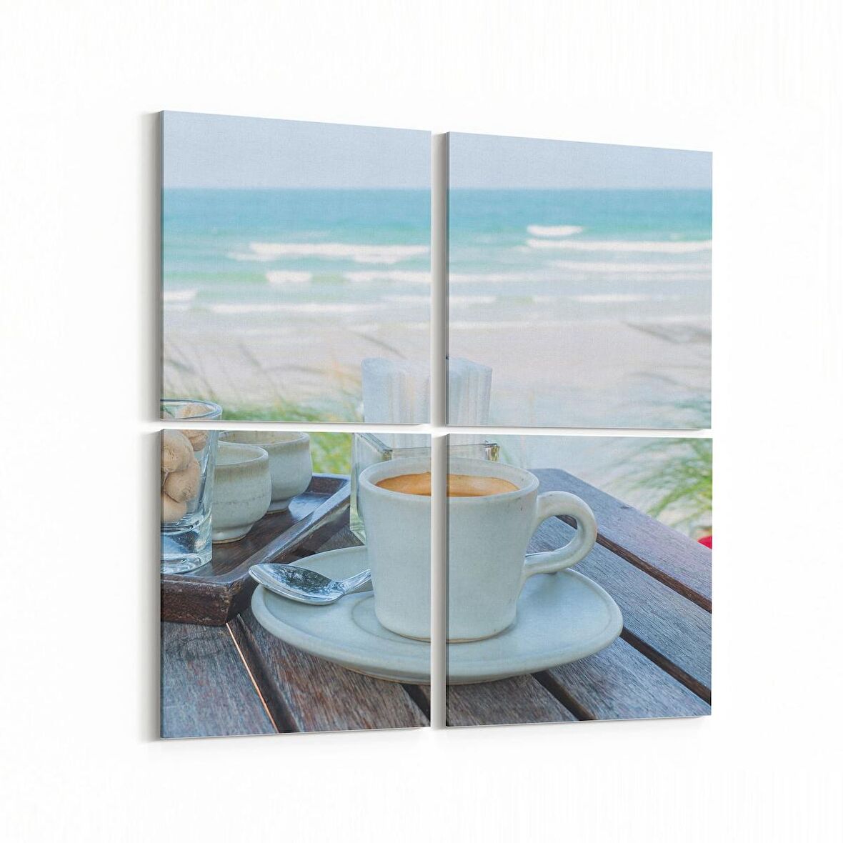 Olla 15138K4 Gıda Görseli Kare 4'lü Kanvas Tablo (Ölçü: 65X65)