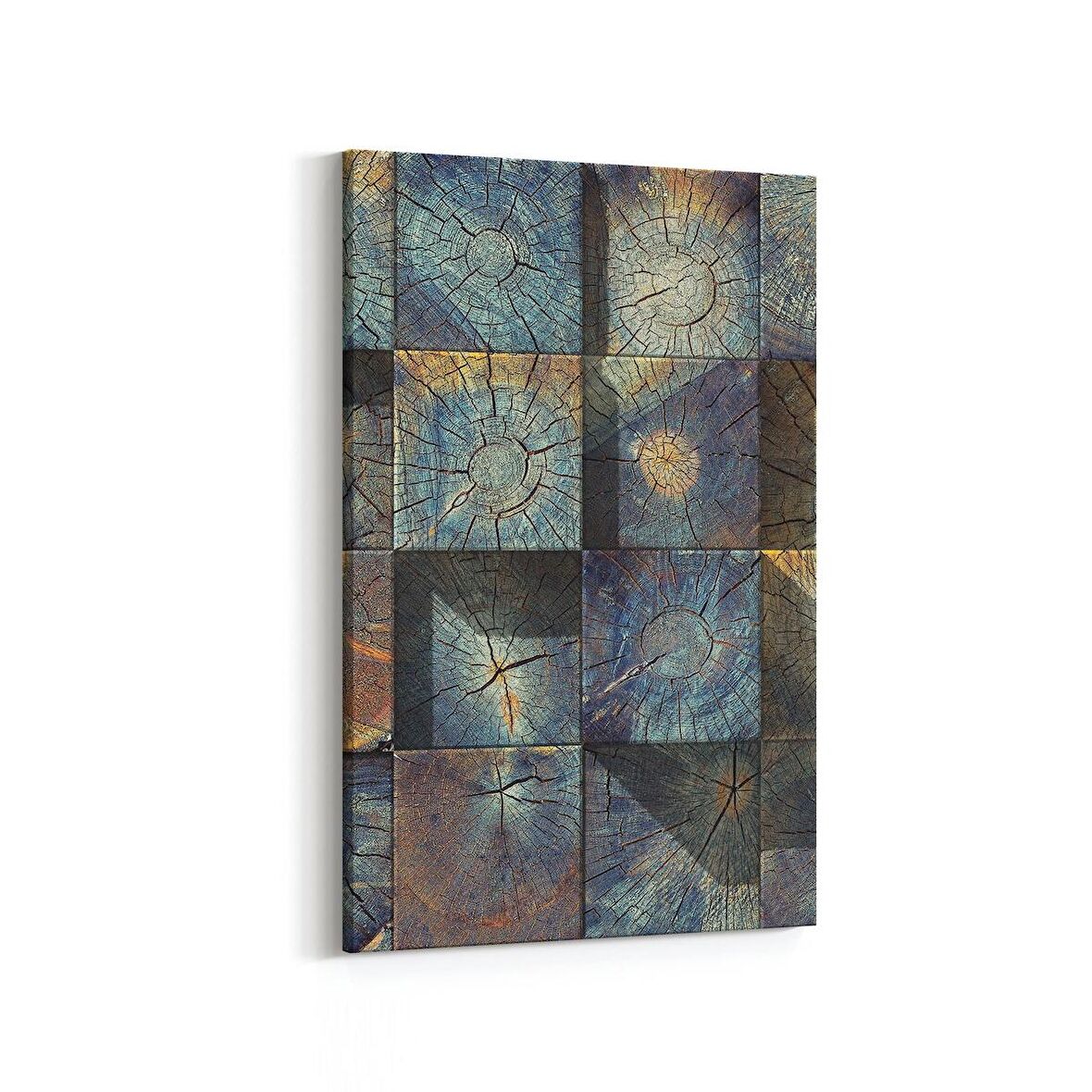 Olla 12008D Ahşap Desen Görseli Dikey Kanvas Tablo (Ölçü: 60X90)