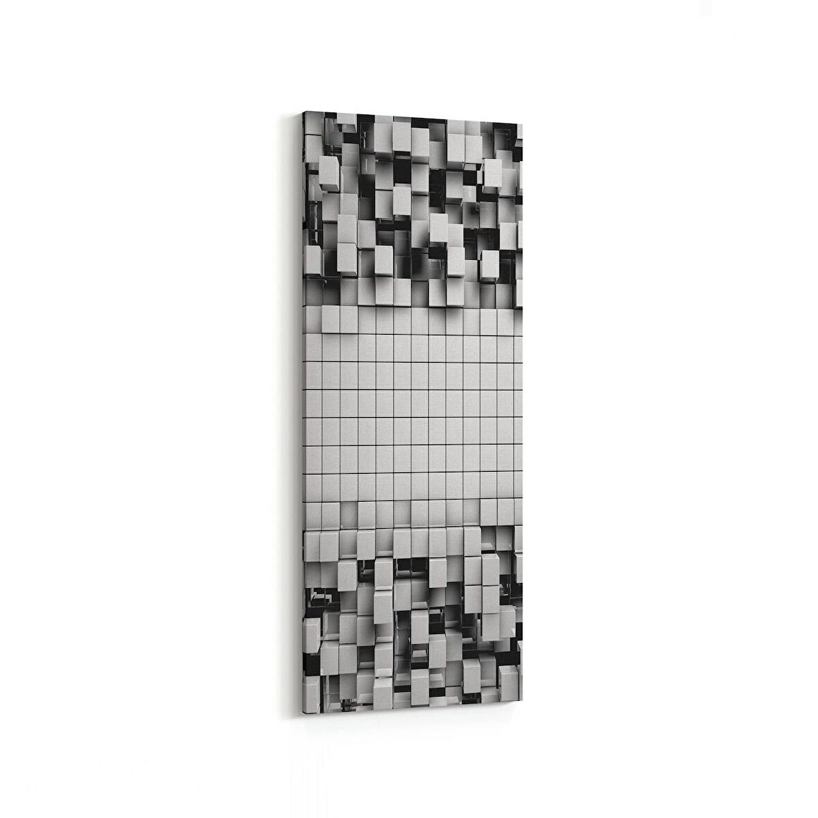 Olla 10024DI Abstract 3 Boyut Görsel Dikey İnce Kanvas Tablo (Ölçü: 40X120)