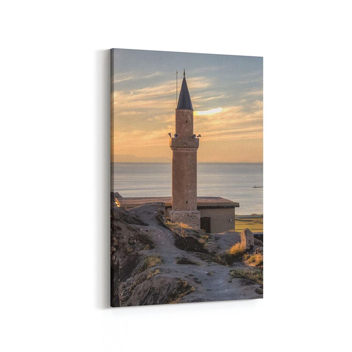 Olla 18846D Yapı Görseli Dikey Kanvas Tablo (Ölçü: 20X30)