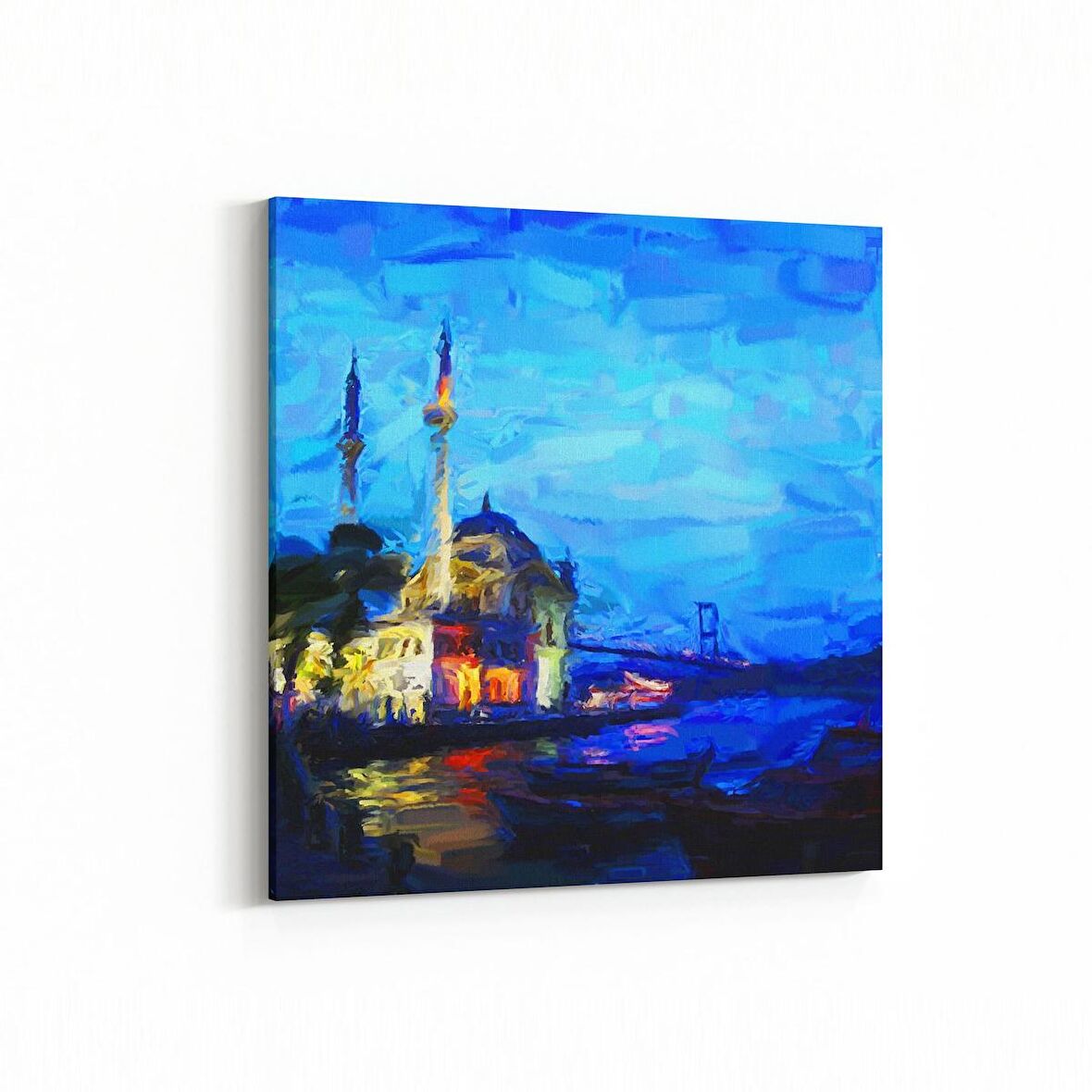 Olla 17857K Yağlı Boya Görseli Kare Kanvas Tablo (Ölçü: 30X30)